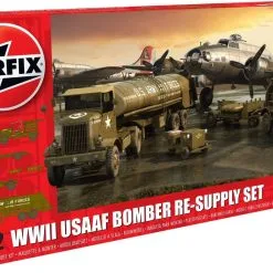 Airfix 1/72 USAAF 8th Air Force Bomber Resupply Set # 06304 -Aircraft Kits Sales a06304 ww2 usaaf bomber re supply set 3d boxpro