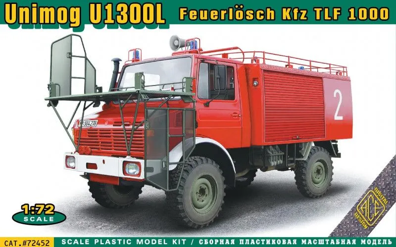 Ace 1/72 Unimog U1300L Feuerlosch Kfz TLF1000 # 72452 3 Ace 1/72 Unimog U1300L Feuerlosch Kfz TLF1000 # 72452