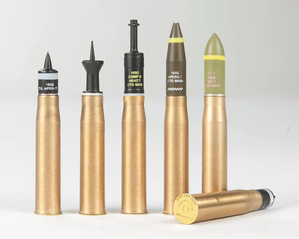 AFV Club 1/35 NATO M68/L7 105mm Tank Ammunition (Brass) # AG3547 4 AFV Club 1/35 NATO M68/L7 105mm Tank Ammunition (Brass) # AG3547 - Image 2