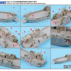 AFV Club 1/350 LCT 501-Class Detail-up Set # AG3552