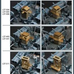 AFV Club 1/350 US LST 491 Class Bridge Detail Upgrade Set (Photo-Etch) # AG3553