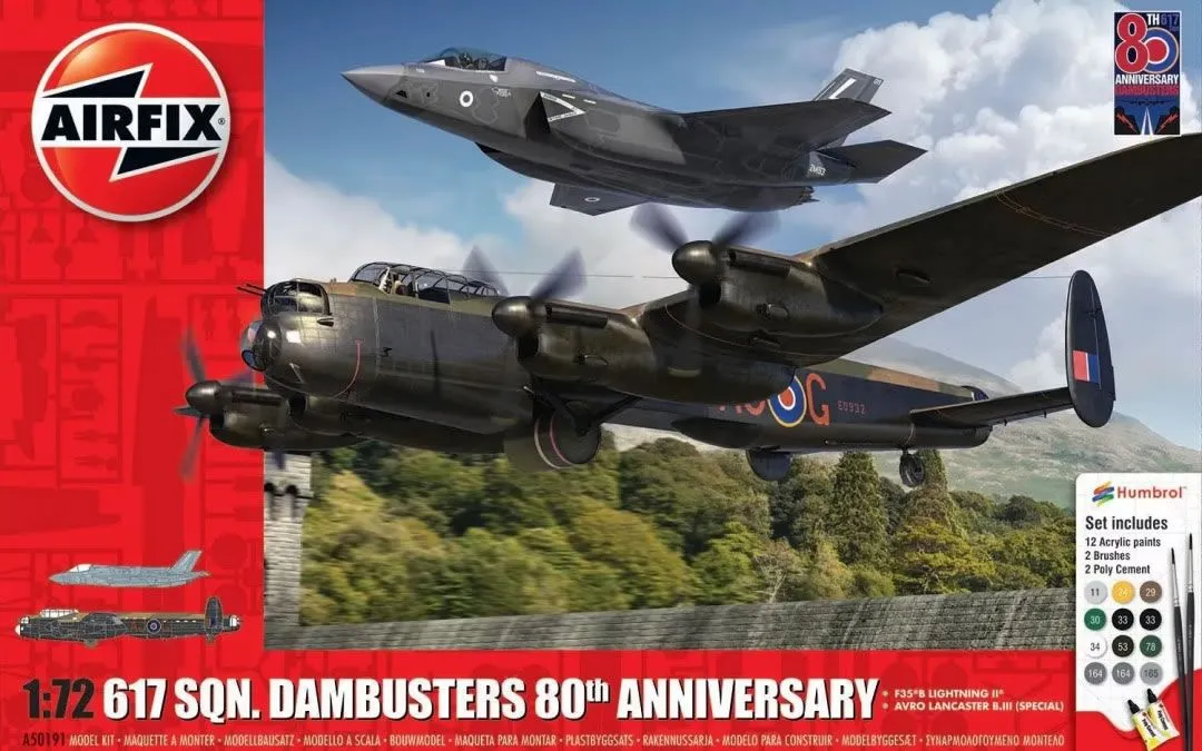 Airfix 1/72 Dambusters 80th Anniversary Gift Set # 50191 3 Airfix 1/72 Dambusters 80th Anniversary Gift Set # 50191
