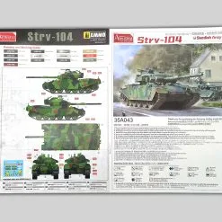 Amusing Hobby 1/35 Strv-104 Swedish Army # 35A043 -Aircraft Kits Sales ah35a043 2