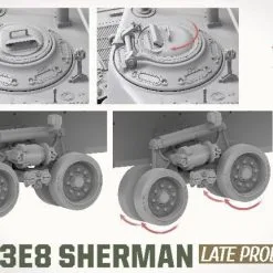 Andy’s Hobby Headquarters Andy’s Hobby Headquarters 1/16 M4A3E8 Sherman "Easy Eight" With T80 Tracks # 004 23 Andy’s Hobby Headquarters Andy’s Hobby Headquarters 1/16 M4A3E8 Sherman "Easy Eight" With T80 Tracks # 004 -Aircraft Kits Sales ahhq 005 15