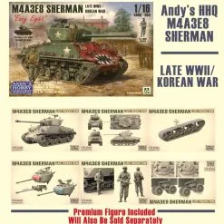 Andy’s Hobby Headquarters Andy’s Hobby Headquarters 1/16 M4A3E8 Sherman "Easy Eight" With T80 Tracks # 004 25 Andy’s Hobby Headquarters Andy’s Hobby Headquarters 1/16 M4A3E8 Sherman "Easy Eight" With T80 Tracks # 004 -Aircraft Kits Sales ahhq 005 7