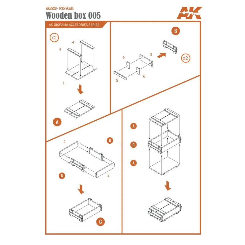 AK Interactive 1/35 Laser Cut Wooden Box 5 (9 Units) # 8226 6 AK Interactive 1/35 Laser Cut Wooden Box 5 (9 Units) # 8226 - Image 4