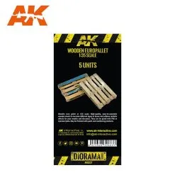 AK Interactive 1/35 Laser Cut Wooden Euro Pallet (5 Units) # 8227 -Aircraft Kits Sales ak8227 1