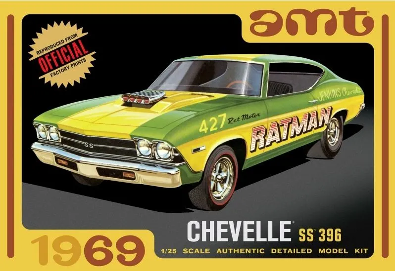 AMT 1/25 1969 Chevrolet Chevelle SS396 Hardtop # 1138 3 AMT 1/25 1969 Chevrolet Chevelle SS396 Hardtop # 1138