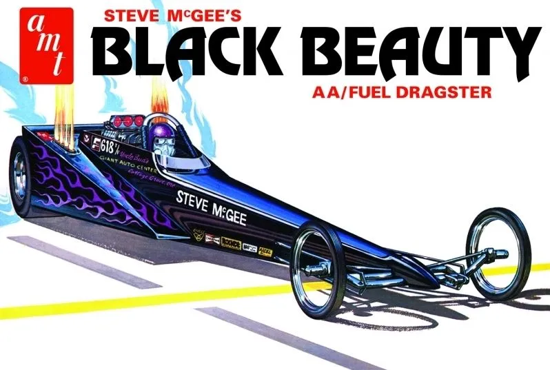AMT 1/25 Steve McGee's Black Beauty AA/Fuel Dragster # 1214 3 AMT 1/25 Steve McGee's Black Beauty AA/Fuel Dragster # 1214