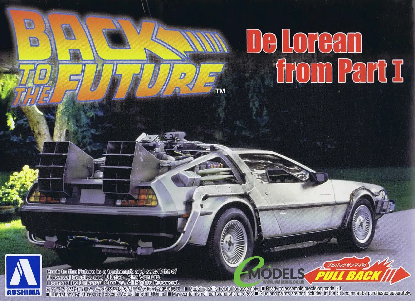 Aoshima 1/43 Back To The Future Part 1 Delorean # 054758 5 Aoshima 1/43 Back To The Future Part 1 Delorean # 054758 - Image 3