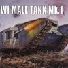 Airfix 1/76 WWI British 'Male' Tank Mk.I 'Vintage Classic Series' # 01315V -Aircraft Kits Sales ax01315v 1