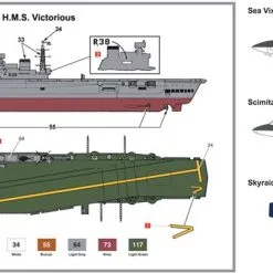 Airfix 1/600 HMS Victorious 'Vintage Classics Series' # 04201V -Aircraft Kits Sales ax04201v 1