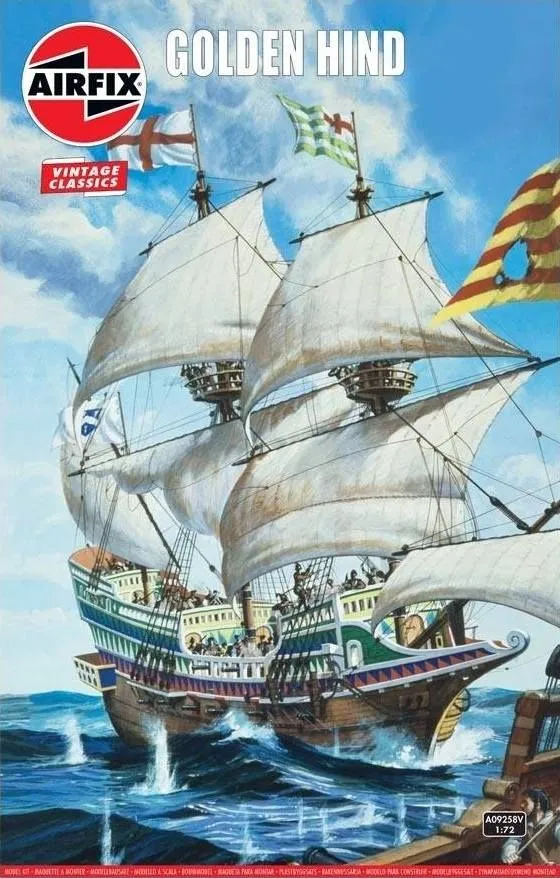 Airfix 1/72 The Golden Hind 'Vintage Classic Series' # 09258V 3 Airfix 1/72 The Golden Hind 'Vintage Classic Series' # 09258V