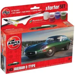 Airfix 1/43 Jaguar E-Type Small Starter Set # 55009