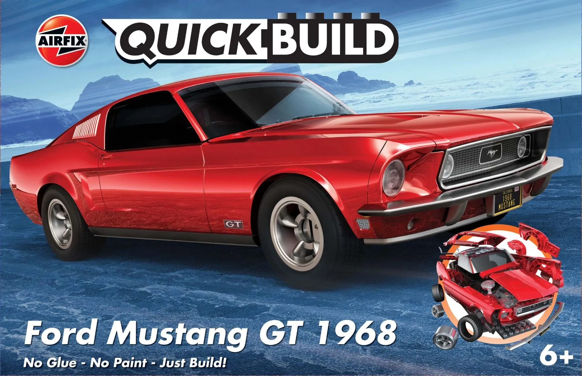 Airfix 1968 Ford Mustang GT QUICK BUILD # J6035 7 Airfix 1968 Ford Mustang GT QUICK BUILD # J6035 - Image 5