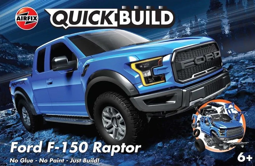 Airfix Ford F150 Raptor QUICK BUILD Blue # J6037 3 Airfix Ford F150 Raptor QUICK BUILD Blue # J6037