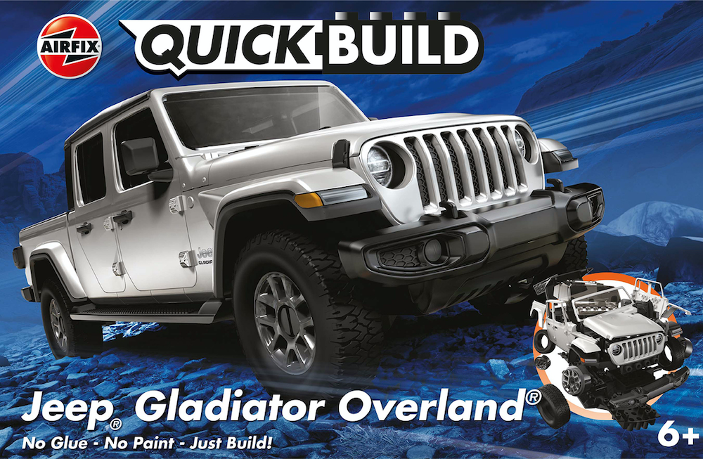 Airfix Jeep Gladiator (JT) Overland QUICK BUILD Blue # J6039 3 Airfix Jeep Gladiator (JT) Overland QUICK BUILD Blue # J6039