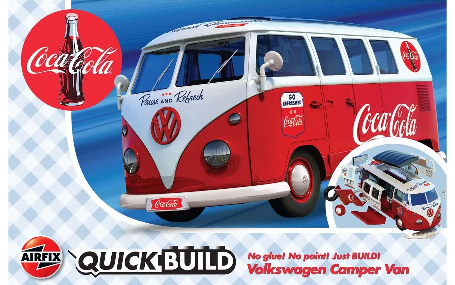 Airfix VW Camper Van Coca-Cola # 6047 3 Airfix VW Camper Van Coca-Cola # 6047