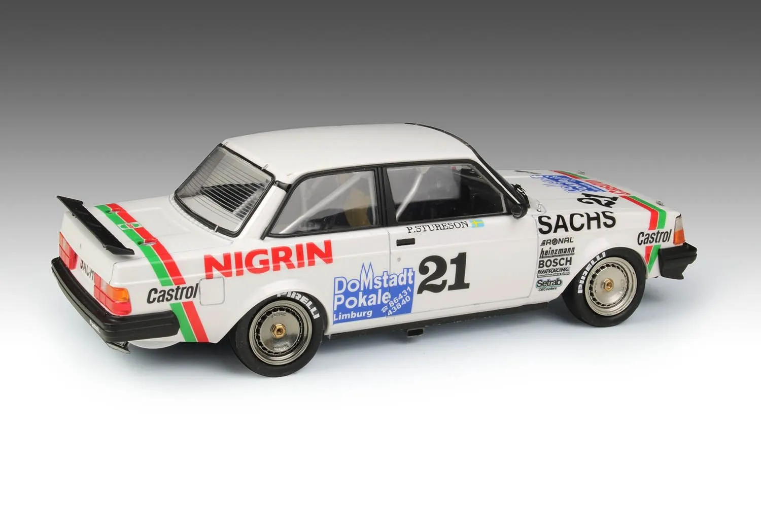 NuNu Beemax 1/24 Volvo 240 Turbo DTM 1985 Champion Car Model Kit # 24027 8 NuNu Beemax 1/24 Volvo 240 Turbo DTM 1985 Champion Car Model Kit # 24027 - Image 6