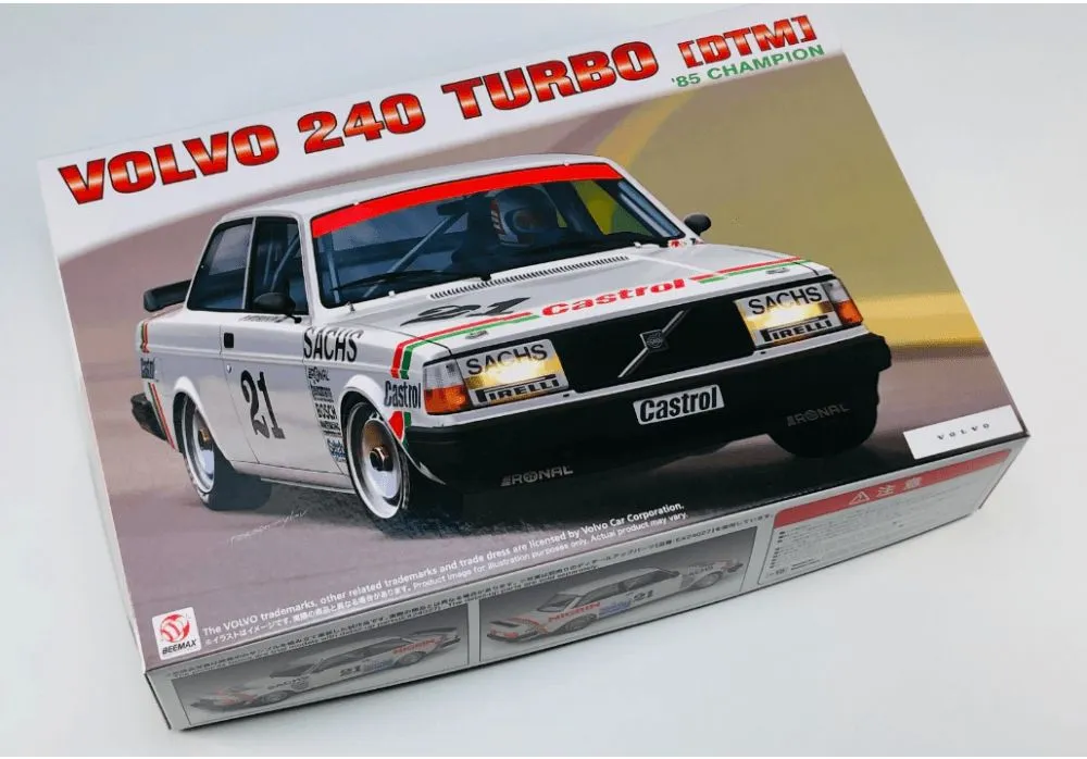 NuNu Beemax 1/24 Volvo 240 Turbo DTM 1985 Champion Car Model Kit # 24027 12 NuNu Beemax 1/24 Volvo 240 Turbo DTM 1985 Champion Car Model Kit # 24027 - Image 10