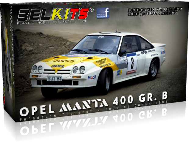 Belkits Bel Kits 1/24 Opel Manta 400 GR.B Frequelin # 008 3 Belkits Bel Kits 1/24 Opel Manta 400 GR.B Frequelin # 008