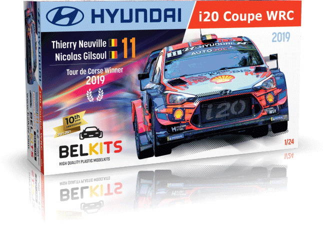 BelKits 1/24 Hyundai I20 Coupe WRC 2019 Neuville # 014 13 BelKits 1/24 Hyundai I20 Coupe WRC 2019 Neuville # 014 - Image 11