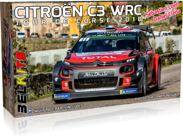 Belkits Bel Kits 1/24 Citroen C3 WRC Corsica 2018 S.Loeb # 017 3 Belkits Bel Kits 1/24 Citroen C3 WRC Corsica 2018 S.Loeb # 017