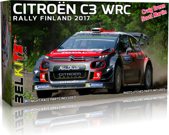 Belkits Bel Kits 1/24 Citroen C3 WRC Finland Rally 2017 # 018 3 Belkits Bel Kits 1/24 Citroen C3 WRC Finland Rally 2017 # 018