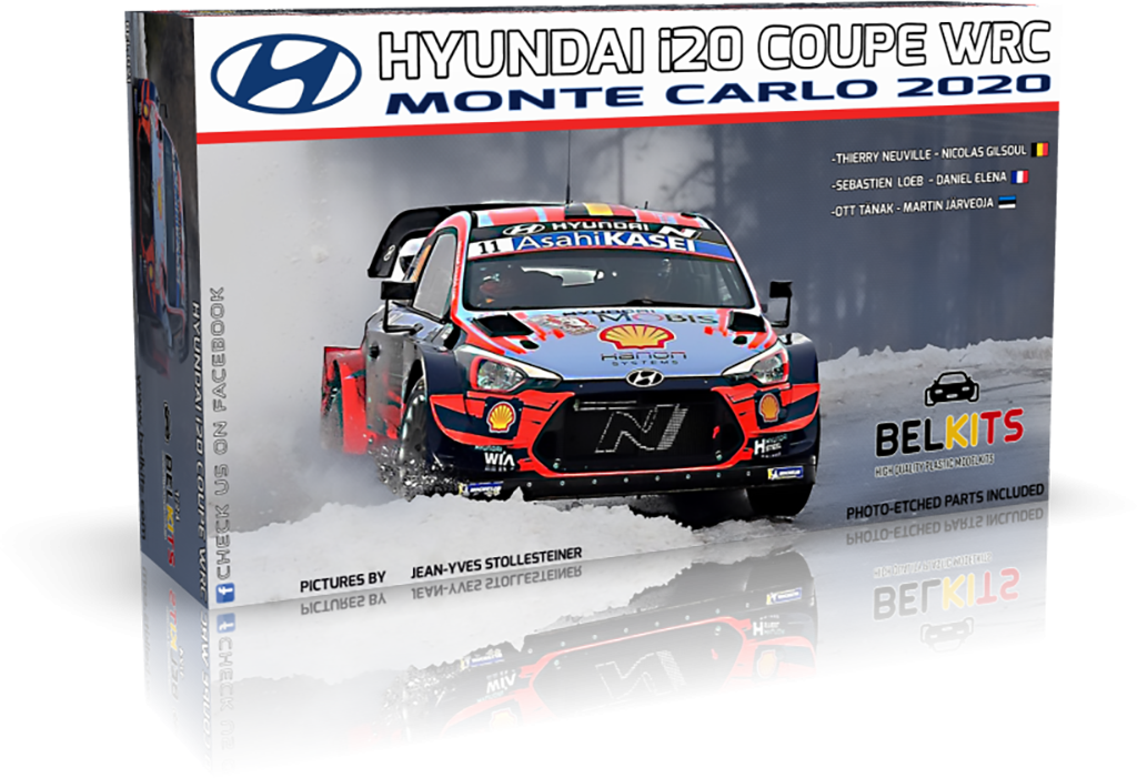 BelKits 1/24 Hyundai I20 Coupe WRC Monte Carlo # 021 3 BelKits 1/24 Hyundai I20 Coupe WRC Monte Carlo # 021