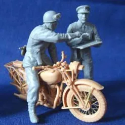 Bronco Models 1/35 Triumph 3HW Motorcycle With MP Figure Set # 35035 -Aircraft Kits Sales cb35035newpic3