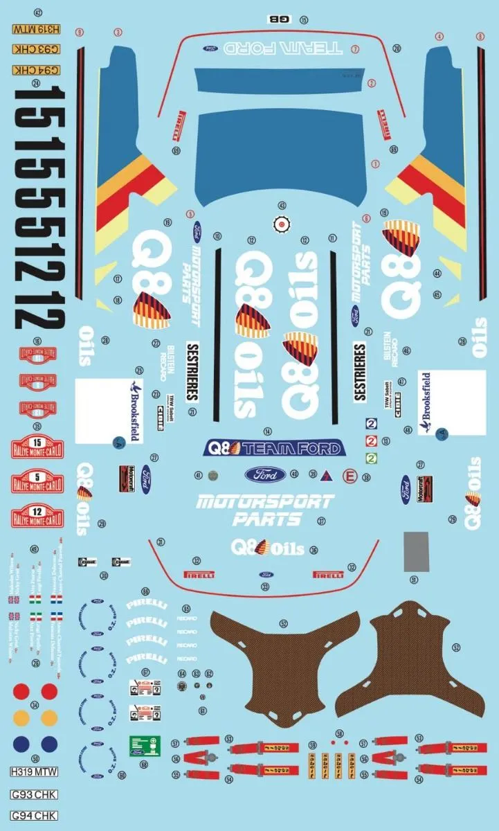 DM Model Kits 1/24 Ford Sierra Cosworth 4x4 Rally Montecarlo 1991 # K001 5 DM Model Kits 1/24 Ford Sierra Cosworth 4x4 Rally Montecarlo 1991 # K001 - Image 3