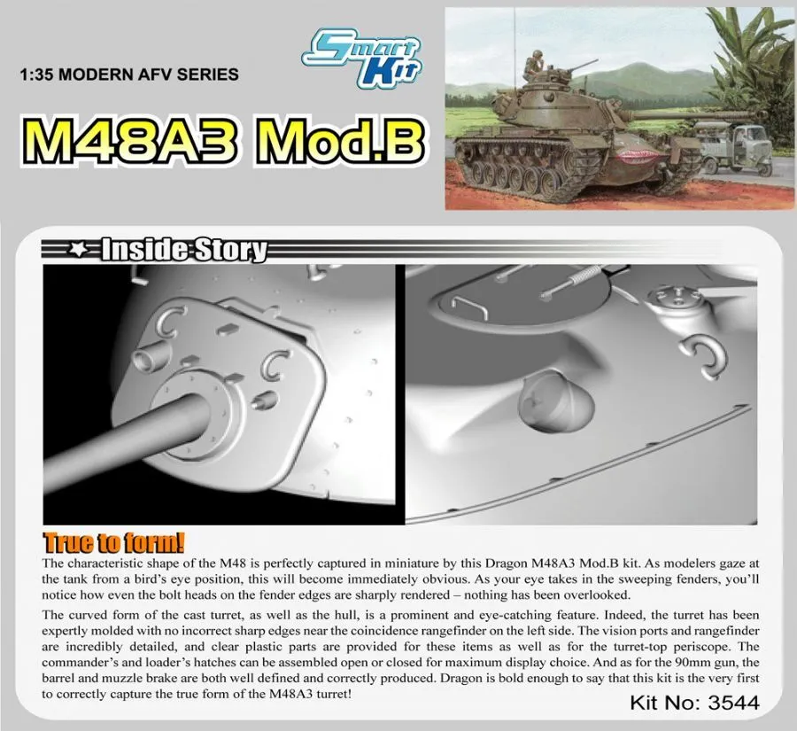 Dragon 1/35 M48A3 Patton Model B # 3544 20 Dragon 1/35 M48A3 Patton Model B # 3544 - Image 18
