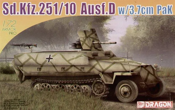 Dragon 1/72 German Sd.Kfz.251/10 Ausf.D # 7280 3 Dragon 1/72 German Sd.Kfz.251/10 Ausf.D # 7280