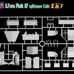 Dragon 1/35 Sd.Kfz.7/2 3.7cm Flak 37 With Armoured Cab # 6542 -Aircraft Kits Sales drg6542 40