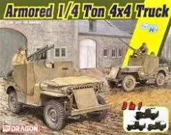 Dragon 1/35 ARMORED 1/4 TON 4X4 TRUCK # 6727 -Aircraft Kits Sales drg6727boxs