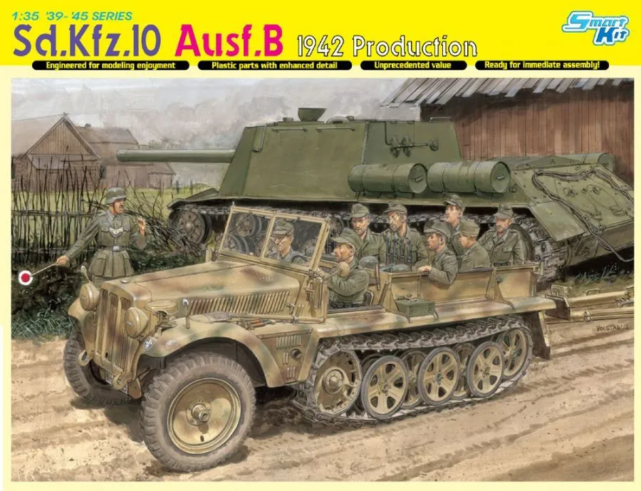 Dragon 1/35 Sd.Kfz.10 Ausf.B 1942 Production # 6731 3 Dragon 1/35 Sd.Kfz.10 Ausf.B 1942 Production # 6731