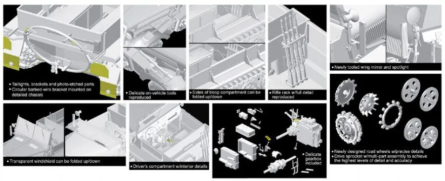Dragon 1/35 Sd.Kfz.10 Ausf.B 1942 Production # 6731 5 Dragon 1/35 Sd.Kfz.10 Ausf.B 1942 Production # 6731 - Image 3