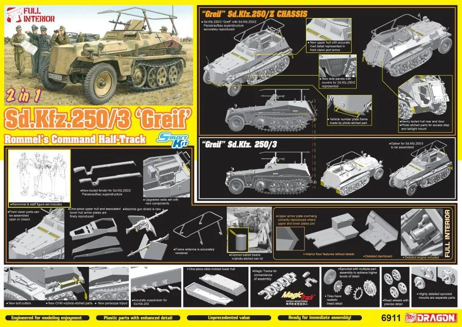 Dragon 1/35 Sd.Kfz 250/3 Greif (2 In 1) # 6911 13 Dragon 1/35 Sd.Kfz 250/3 Greif (2 In 1) # 6911 - Image 11