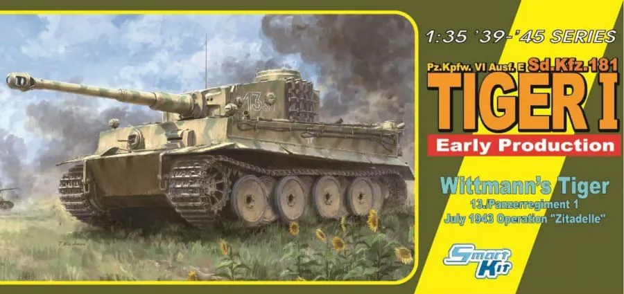 Dragon 1/35 Pz.Kpfw.VI Ausf.E Sd,Kfz.181 Tiger I Early Production Wittmann's Tiger 13 # 6990 4 Dragon 1/35 Pz.Kpfw.VI Ausf.E Sd,Kfz.181 Tiger I Early Production Wittmann's Tiger 13 # 6990 - Image 2