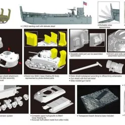 Dragon 1/72 LCM(3) Landing Craft + M4A1 W/Deep Wading Kit # 7516 9 Dragon 1/72 LCM(3) Landing Craft + M4A1 W/Deep Wading Kit # 7516 -Aircraft Kits Sales drg7516n 4