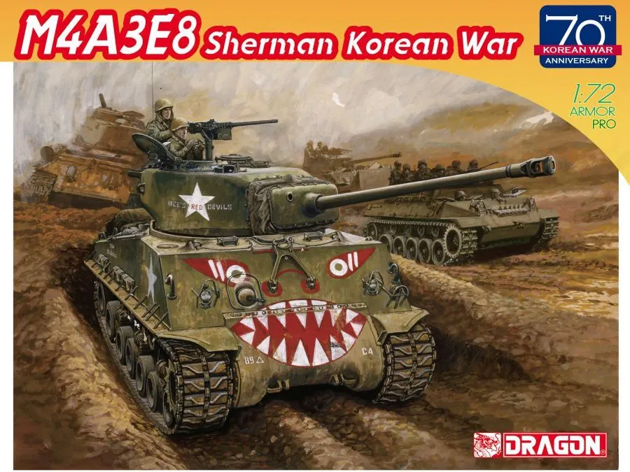 Dragon 1/72 M4A3E8 Easy Eight Korean War # 7570 4 Dragon 1/72 M4A3E8 Easy Eight Korean War # 7570 - Image 2