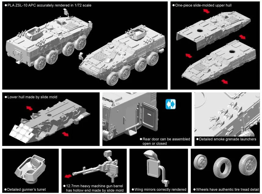 Dragon 1/72 PLA ZBL-10 APC # 7684 5 Dragon 1/72 PLA ZBL-10 APC # 7684 - Image 3