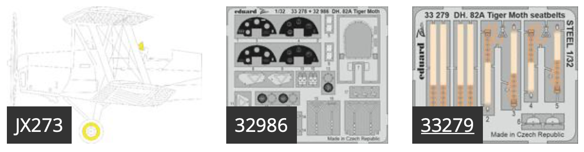 Eduard Big-Ed 1/32 De Havilland DH.82A Tiger Moth #33132 3 Eduard Big-Ed 1/32 De Havilland DH.82A Tiger Moth #33132