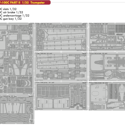 Eduard Big-Ed 1/32 North-American F-100C PART II 1/32 (designed To Be Used With Trumpeter Kits) #33137