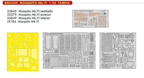 Eduard Big-Ed 1/32 De Havilland MOSQUITO Mk.VI #3359 3 Eduard Big-Ed 1/32 De Havilland MOSQUITO Mk.VI #3359