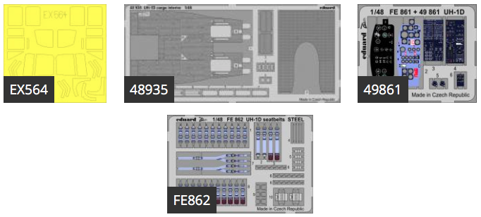 Eduard Big-Ed 1/48 Bell UH-1D 'Huey' #49185 3 Eduard Big-Ed 1/48 Bell UH-1D 'Huey' #49185
