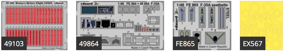 Eduard Big-Ed 1/48 Lockheed-Martin F-35A Lightning II #49186 3 Eduard Big-Ed 1/48 Lockheed-Martin F-35A Lightning II #49186