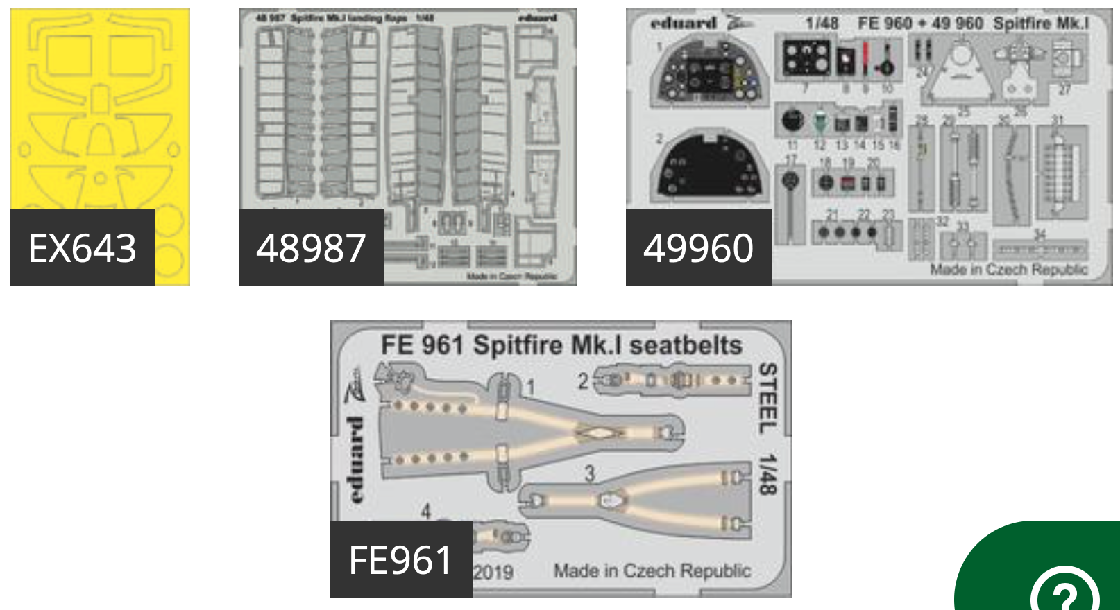 Eduard Big-Ed 1/48 Supermarine Spitfire Mk.1 #49224 3 Eduard Big-Ed 1/48 Supermarine Spitfire Mk.1 #49224