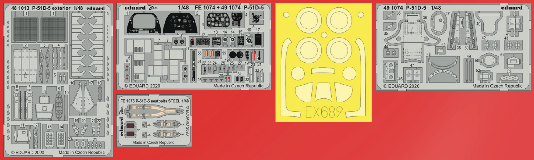 Eduard Big-Ed 1/48 North-American P-51D-5 1/48 #49251 3 Eduard Big-Ed 1/48 North-American P-51D-5 1/48 #49251