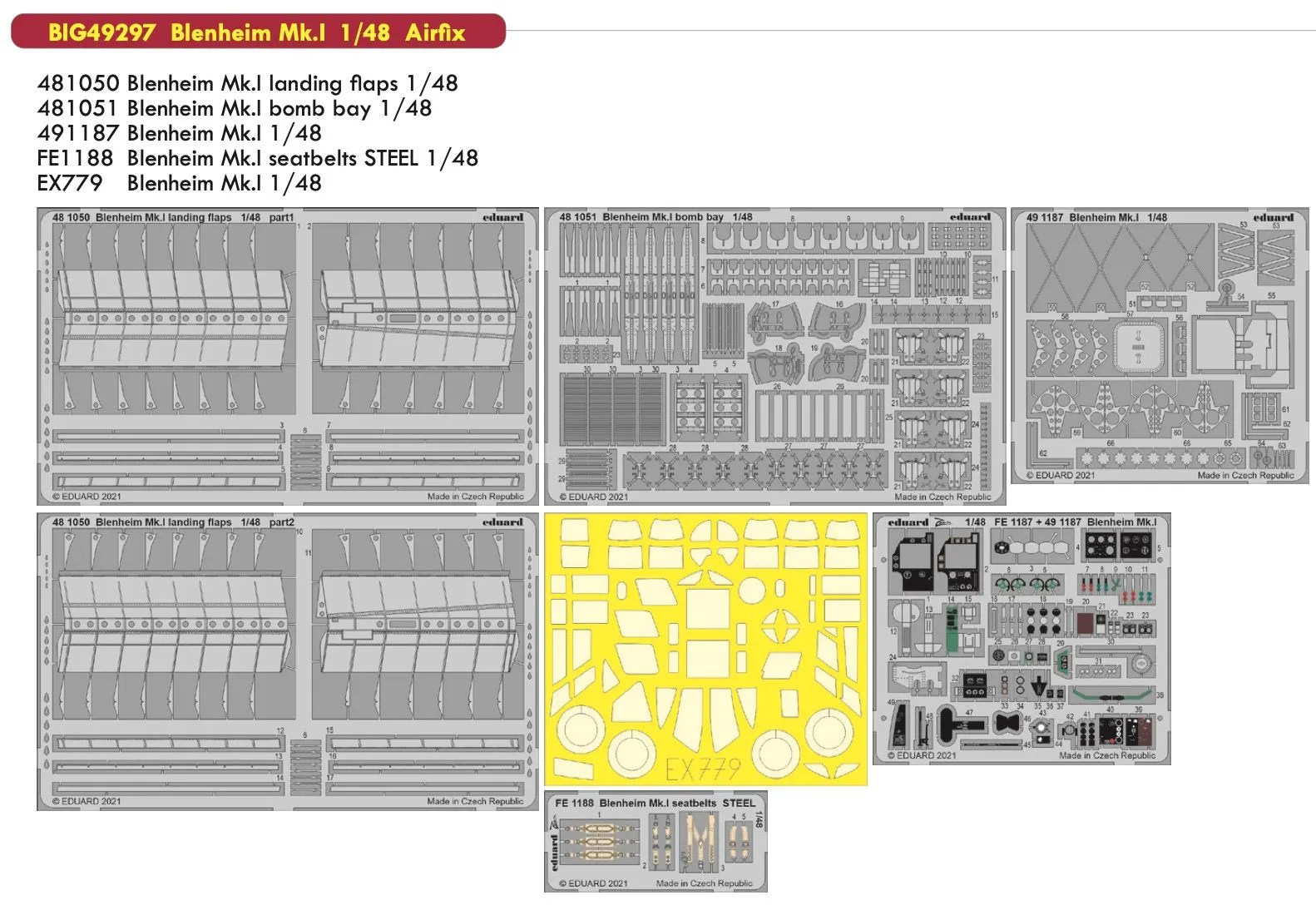 Eduard Big-Ed 1/48 Bristol Blenheim Mk.I #49297 3 Eduard Big-Ed 1/48 Bristol Blenheim Mk.I #49297